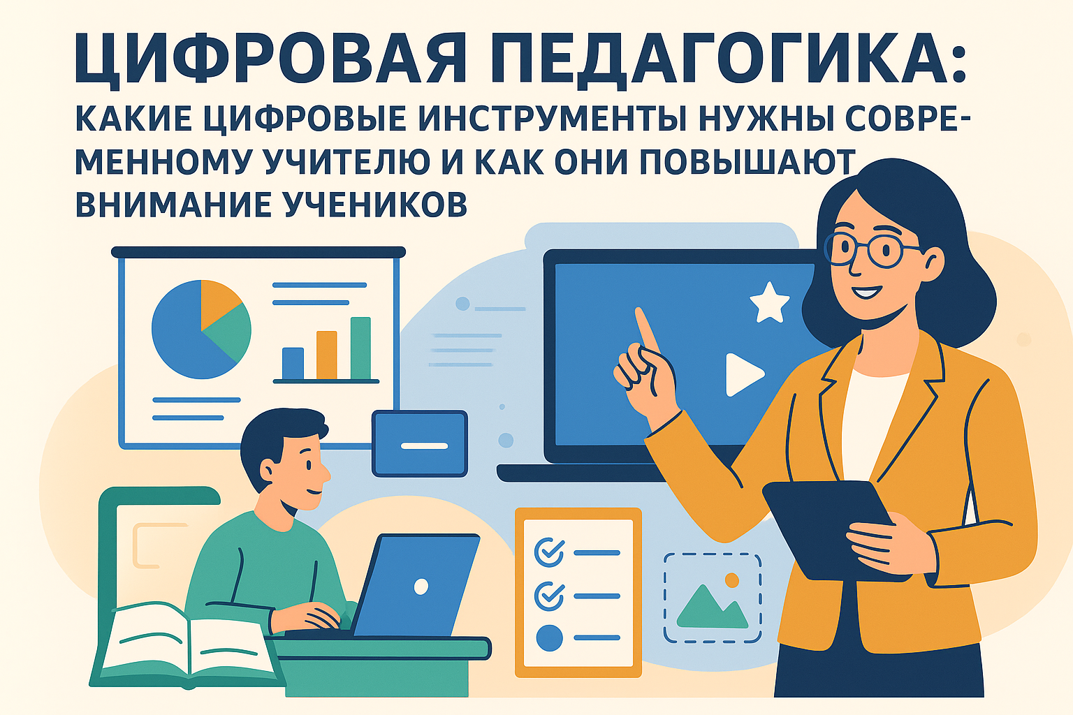 Цифровая педагогика: какие цифровые инструменты нужны современному учителю и как они повышают внимание учеников>