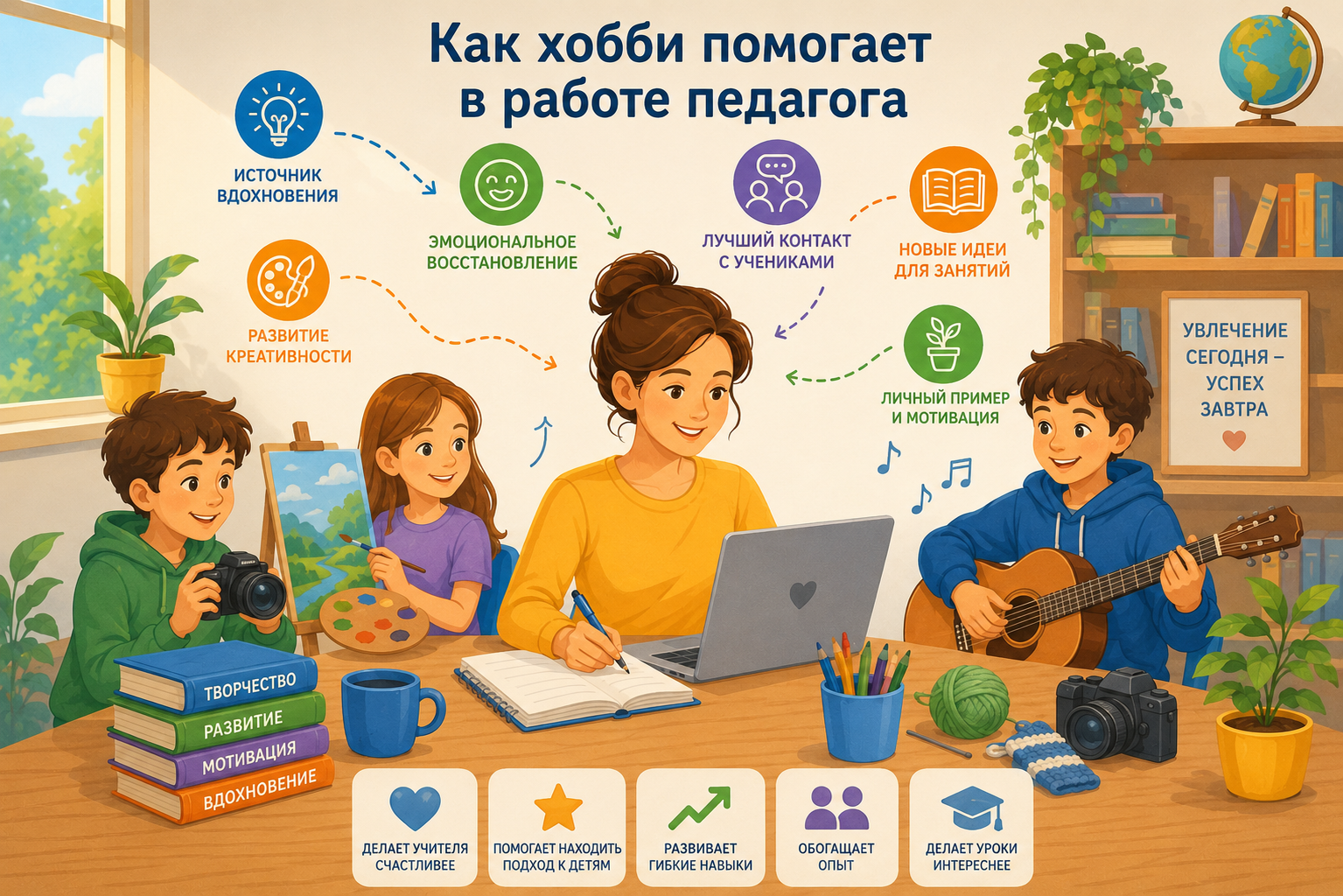 Как хобби помогает в работе педагога?